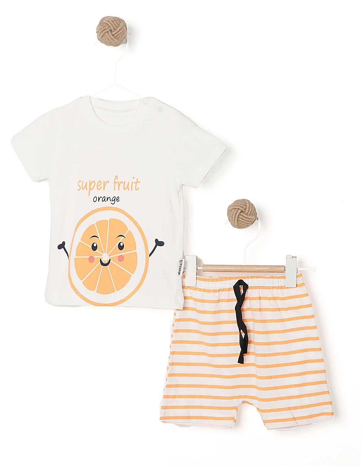 Compleu SUPER FRUIT ORANGE alb-portocaliu