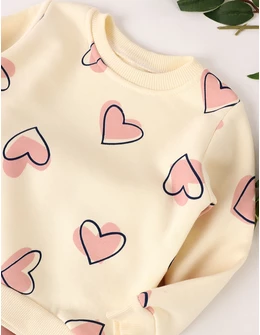 Compleu vatuit Hearts, roz