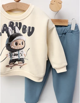 Compleu vatuit La Bubu, cu albastru