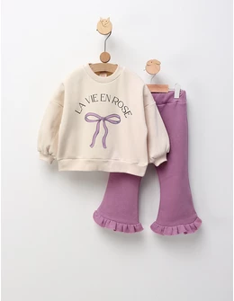 Compleu vatuit La Vie En Rose, cu mov