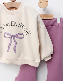 Compleu vatuit La Vie En Rose, cu mov