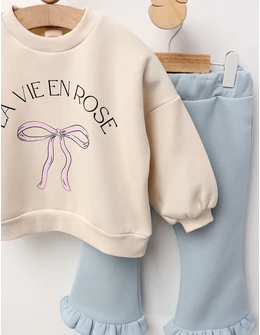 Compleu vatuit La Vie En Rose, cu albastru