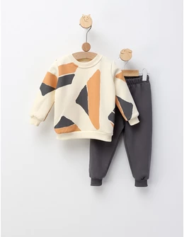 Compleu vatuit Paint Art, cu gri