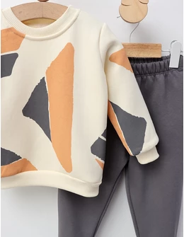 Compleu vatuit Paint Art, cu gri