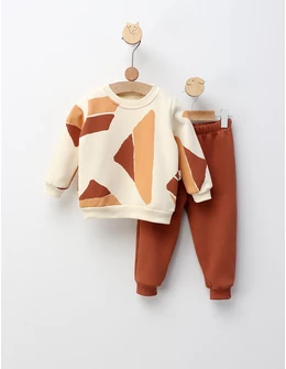 Compleu vatuit Paint Art, cu maro