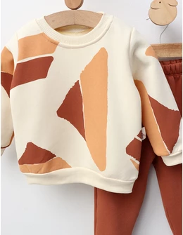 Compleu vatuit Paint Art, cu maro