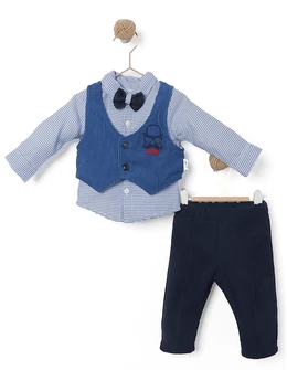 Costum elegant Alesio albastru