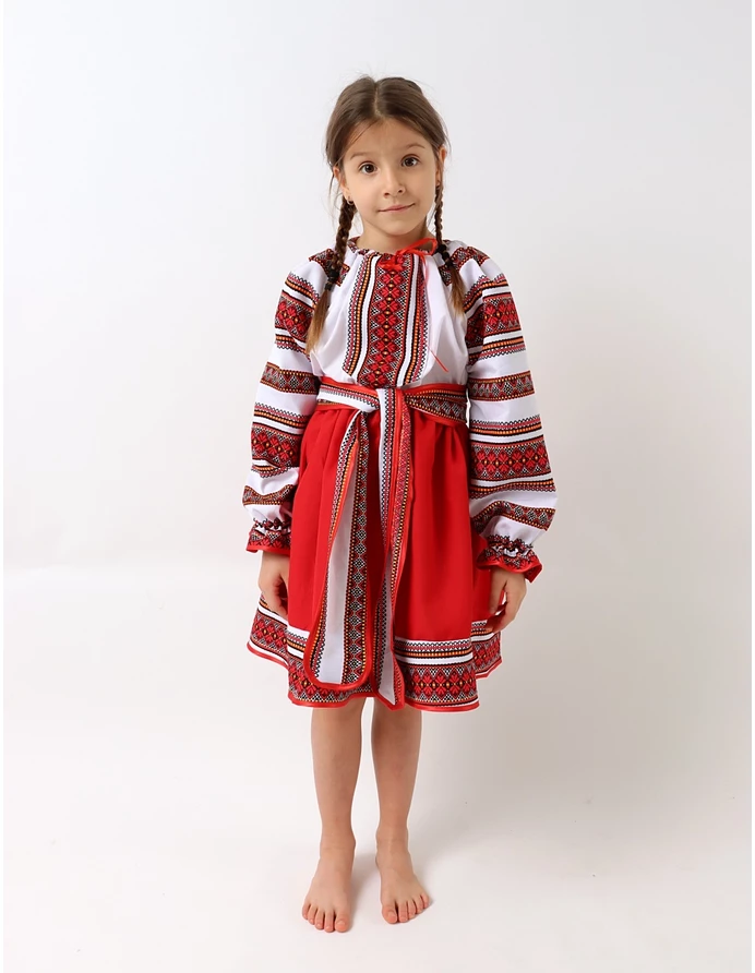 Costum national DANA alb-rosu picture - 3