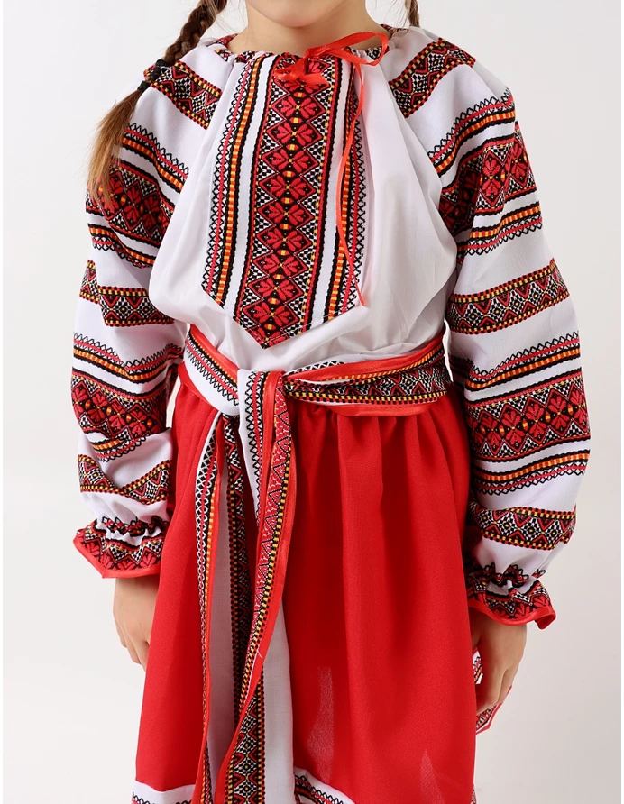 Costum national DANA alb-rosu picture - 6