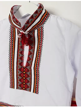 Costum national SIMON alb-rosu 2
