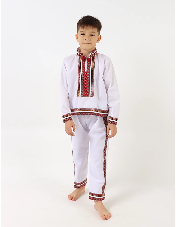 Costum national SIMON alb-rosu picture - 2