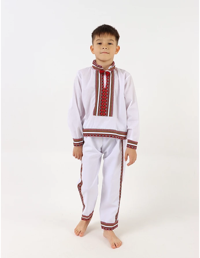 Costum national SIMON alb-rosu picture - 3