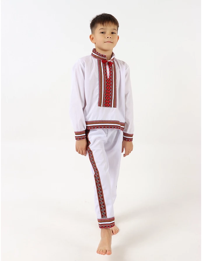 Costum national SIMON alb-rosu picture - 4