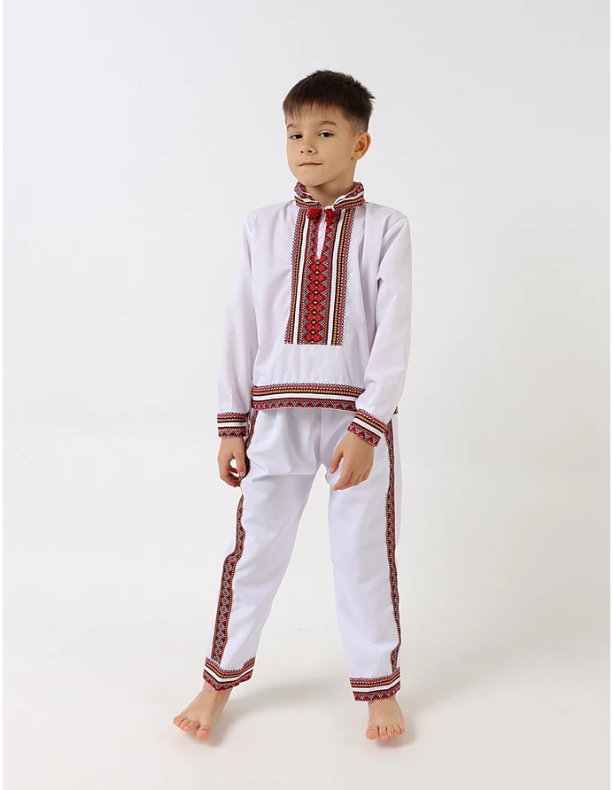 Costum national SIMON alb-rosu picture - 5