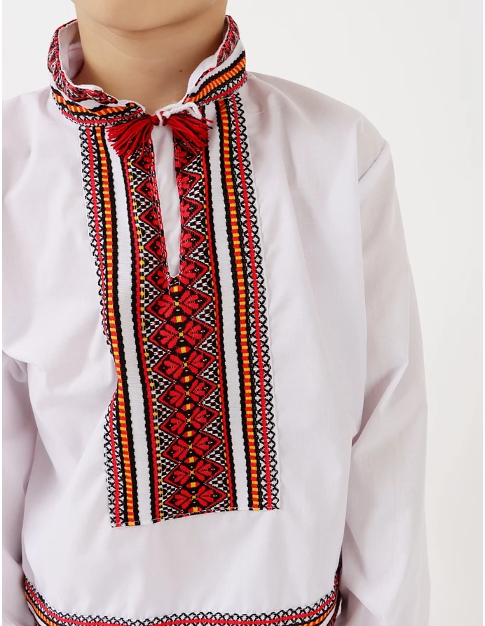 Costum national SIMON alb-rosu picture - 6