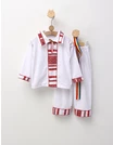 Costum popular baieti 3 piese rosu M1 picture - 2