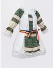 Costum popular fetite Otilia verde-crem picture - 2