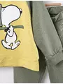 Costumas 2 piese Snoopy Dog galben-verde 2