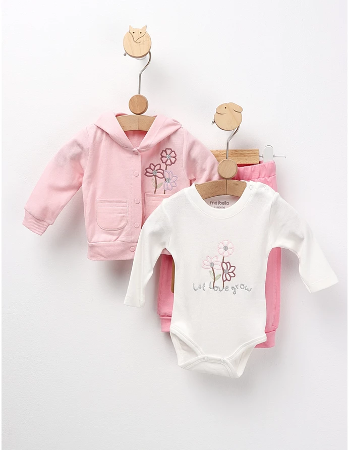 Costumas 3 piese, Let Love Grow, roz picture - 5