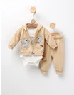 Costumas 3 piese, Little Cat, crem picture - 1