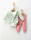 Costumas 3 piese, Loving Deer, verde picture - 1