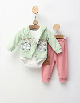 Costumas 3 piese, Loving Deer, verde