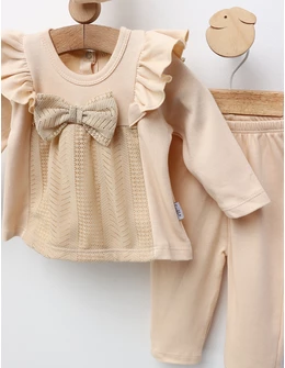 Costumas 3 piese, Zara, model bej