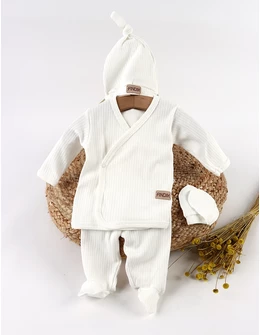 Costumas 4 piese, Anell, model alb