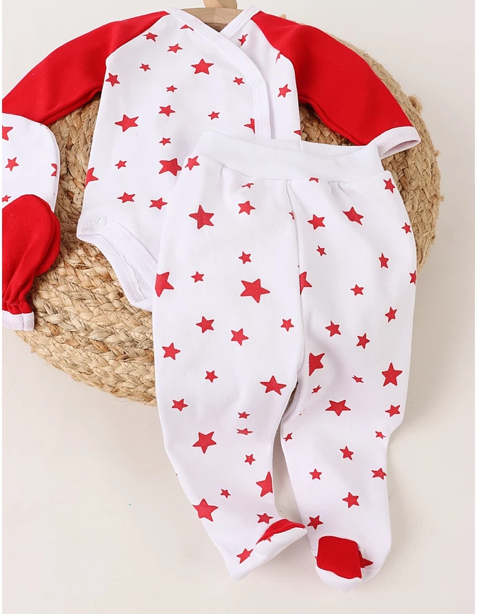 Costumas 4 piese, Stelute cu rosu picture - 4