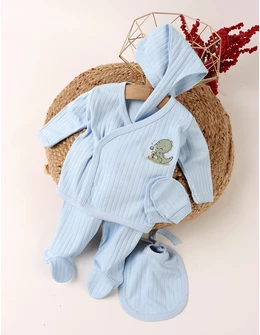 Costumas 5 piese, Dino and Candy, albastru