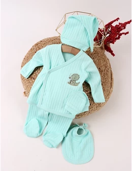 Costumas 5 piese, Dino and Candy, turcoaz