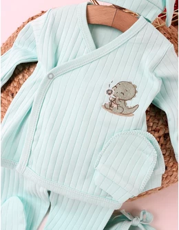 Costumas 5 piese, Dino and Candy, turcoaz