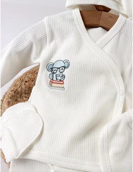 Costumas 5 piese, Elefantel la Scoala, alb