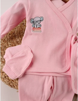 Costumas 5 piese, Elefantel la Scoala, roz