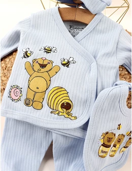Costumas 5 piese, Honey Bear, blue