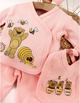 Costumas 5 piese, Honey Bear, corai