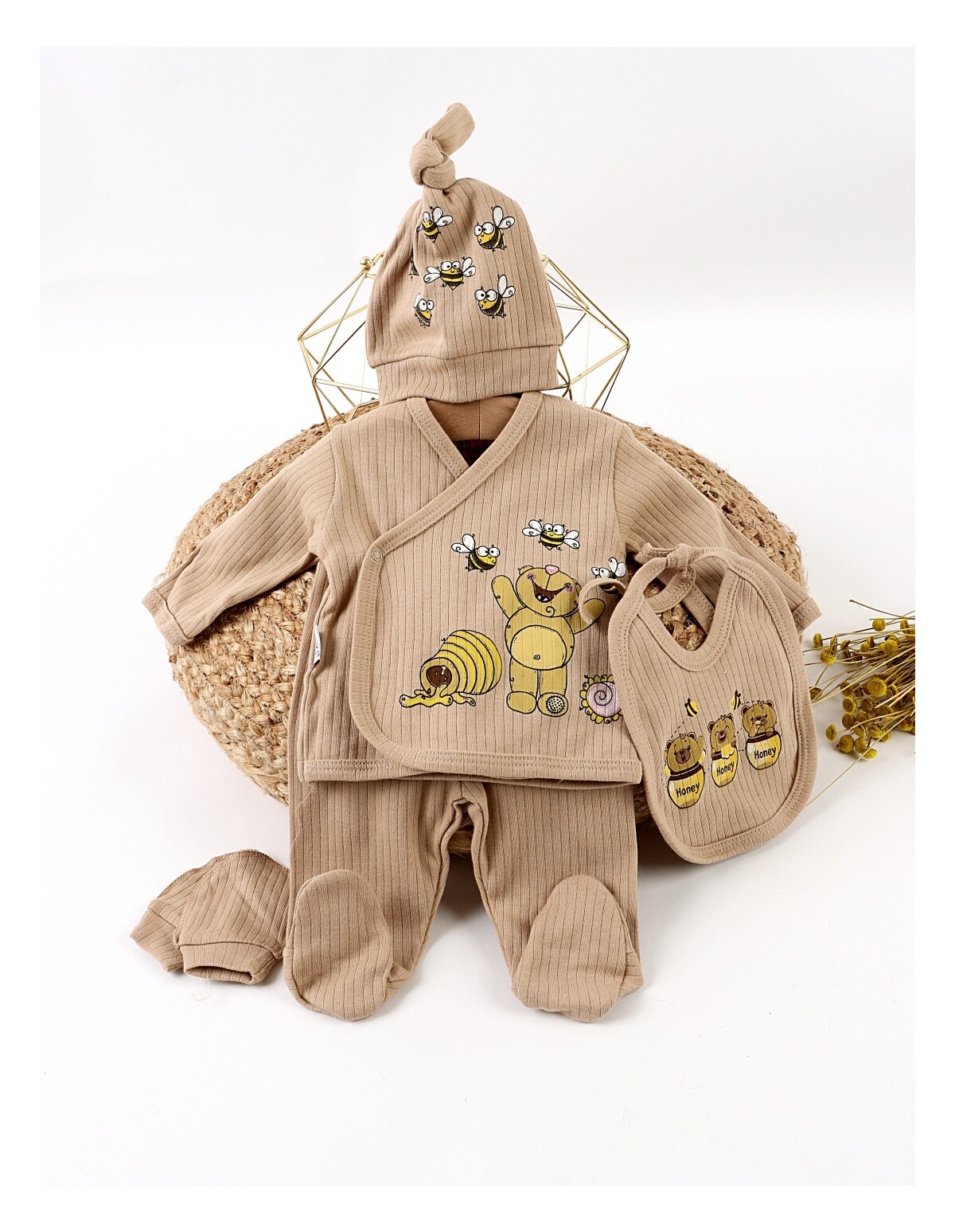 Costumas 5 piese, Honey Bear, maro