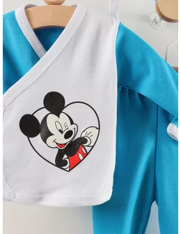 Costumas 5 piese MIckey turcoaz 2
