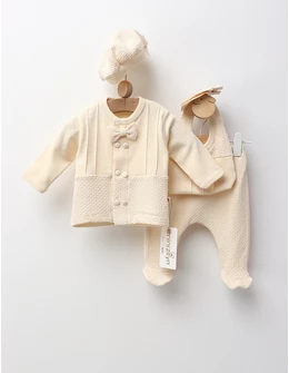 Costumas 5 piese, Modern Boy, model crem