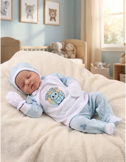 Costumas 5 piese Paws & Relax albastru stele