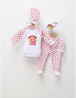 Costumas 5 piese Paws & Relax rosu