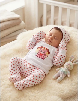 Costumas 5 piese Paws & Relax rosu