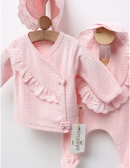 Costumas 5 piese premium, Izabella, roz