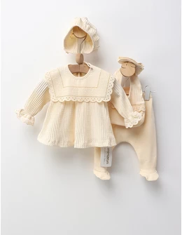 Costumas 5 piese, Princess Girl, model crem