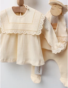 Costumas 5 piese, Princess Girl, model crem