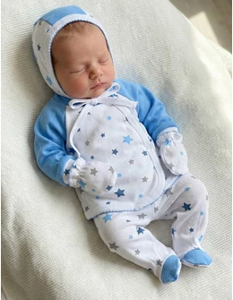 Costumas 5 piese Romania stelute bleu