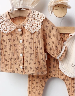 Costumas 5 piese, Sandy, bej