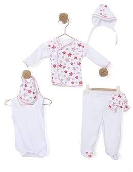 Costumas 6 piese baby-c stele rosu 1