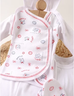 Costumas 6 piese Smile Face, multicolor