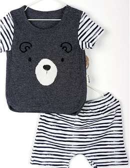 Costumas bear gri inchis dungute 2